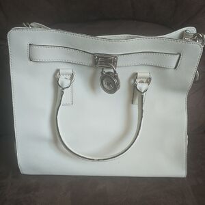 Michael Kors White Satchel Bag